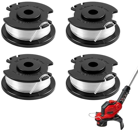GENHH 4 Stück Ersatzfadenspule für Einhell GE-CT 18/28 Li 5.2m Länge Ø1.6mm | Nylon Rasentrimmer-Ersatzfadenspule Rasentrimmerschnur für Einhell GE-CT 18/28 Li TC und GE-CT 18/28 Li