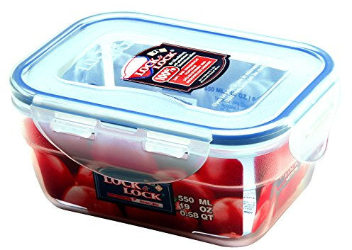 Lock&Lock Frischhaltebox | Vorratsdose | Gefrierdose | 550 ml | ineinander schachtelbar | HPL311-6er Set