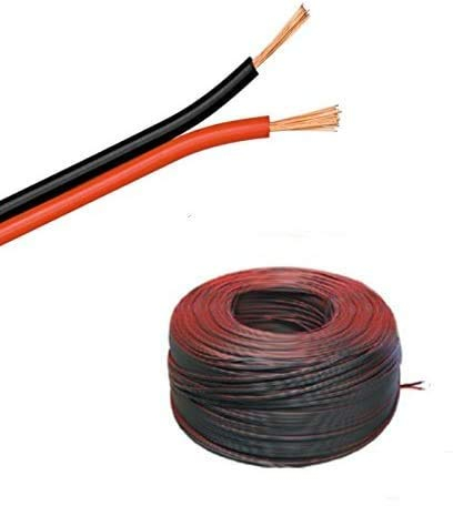 5-100m LED Kabel Zwillingslitze 2x 0,50mm² rot/schwarz 2-adrig - Länge wählbar (25m Zwillingslitze 2x 0,50mm²)