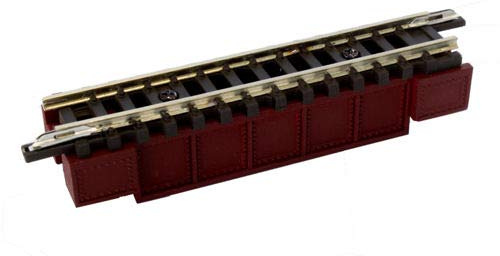 Rokuhan 7297085 (R085) Solid Wall Bridge Dark Red 55mm
