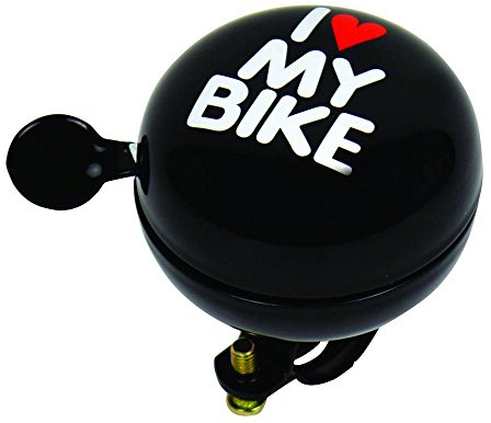 Dresco 5250104 Fahrradklingel Dingdong I Love My Bike 80 mm