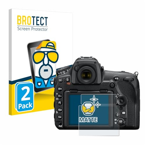 BROTECT Entspiegelungs-Schutzfolie für Nikon D850 (2 Stück) Matte Displayschutz-Folie, Anti-Reflex, Anti-Fingerprint
