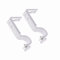 WINOMO 2pcs 18-22mm Support de Rideau réglable Support de Tringle à Rideaux Rideau (Blanc)
