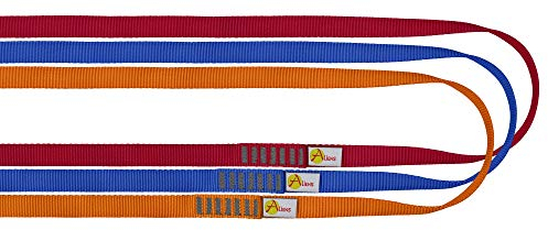 ALIENS Bandschlingen Set Open Sling (Bruchlast 22 kN/2200kg, 16 mm Breite), Farbe:3er Set (60/80/120 cm)