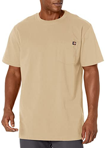 Dickies Herren Short Sleeve Heavyweight Heathered Crew Neck Tee T Shirt, Schokobraun, L EU