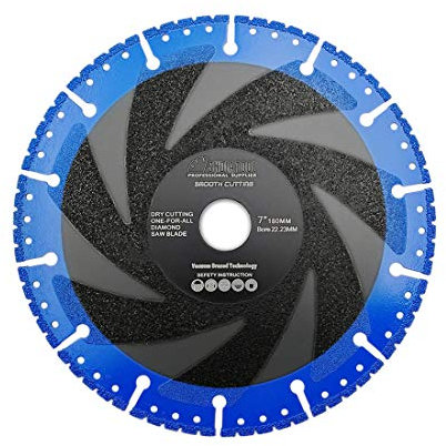 SHDIATOOL Disque Diamant à Tronçonner 180mm Lame de Coupe pour Utilisation Universelle (Béton Pierre dure Maçonnerie Tuiles Aluminum Cuivre Fer Acier Rebar Plastique PVC)