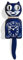 Kit Cat Klock Limited Edition Lady (Galaxy Blue)