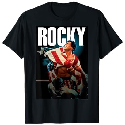 Rocky IV American Flag Portrait T-Shirt
