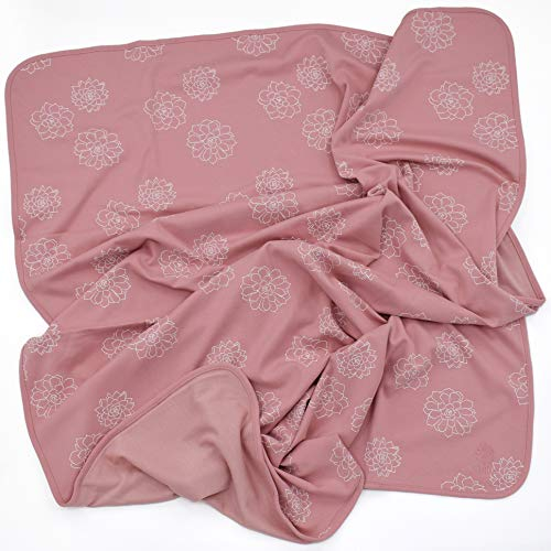 Woolino Kleinkind Decke 4 Saison-Merino-Wolle-Decke Saftig Blume 133cm x 100cm