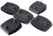 XIAONAN 54mm 20 Pcs Lattenrost-Halterungen Schwarz, Mitte Kappen Seitenhalterungen-Kunststoff-Bettlattenhalter-Sets Inhaber 54mm x 9mm (Innenmaß)