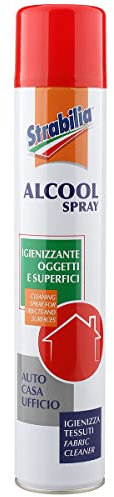 Strabilia Alcool Spray Igienizzante Oggetti e Superfici, Spray Disinfettante Ambienti Senza Risciacquo, Sanificatore Ambienti - 500 ML