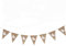 TOSSPER Jute Wimpel Ostern Sieben Häschen Pennant Ostern Kaninchen Hängende Verzierung Craftsdiy Frohe Ostern-Partei-Dekoration Supplies