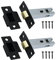 Tubular Latches Mortice Door Latch | Matt Black | 3 Inch / 78mm | Pack of 2