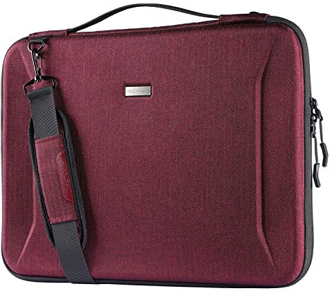 TECHGEAR Hard Shell Case for 17-18.5 Laptops, Shockproof Travel Shoulder Strap Case fits Gaming Laptops inc Dell Inspiron 17/Lenovo IdeaPad 320 321/HP Envy 17/ASUS ROG Strix/MSI Raider/Hector/Titan