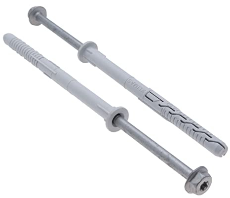 12x230 Hex Torx Schrauben & Dübel Fast-K Heavy Duty von Keple 25 Pack Wandmontage Schrauben Dübel Wanddübel mit Edelstahl Betonschrauben Wandanker Schraube & Wanddübel Set Ziegelstein Wandmontage