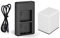 1 batterie + chargeur double compatible avec caméra de sécurité Netgear/Arlo Go DU-A1, DU-A2, VMA4410, VML4030, 3000 mAh 7,2 V Li-Ion – Station de charge avec câble micro USB