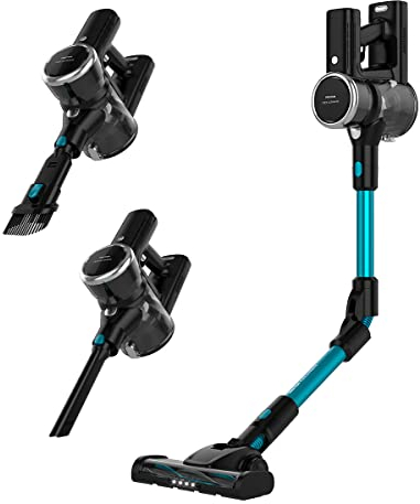 PRIXTON Aspirador Vertical y de Mano Inalámbrico Flex Ultimate, Aspiradora con Potencia Regulable 350W, Filtro HEPA, Batería Extraíble de Alta Duración, Accesorios incluidos