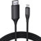 JUCONU Cable HDMI de 4 m de largo para iPhone 1080P HDTV HDMI adaptador conector digital AV pantalla de sincronización de video compatible con dispositivos iPhone/iPad, no requiere alimentación