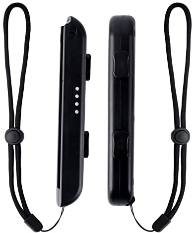 AYNKH 1 Paar Schalter Gamepad Riemen mit automatischem Schloss, schwarzes verstellbares Controller Armband, tragbares Ersatz Zubehör für Switch-Spiel
