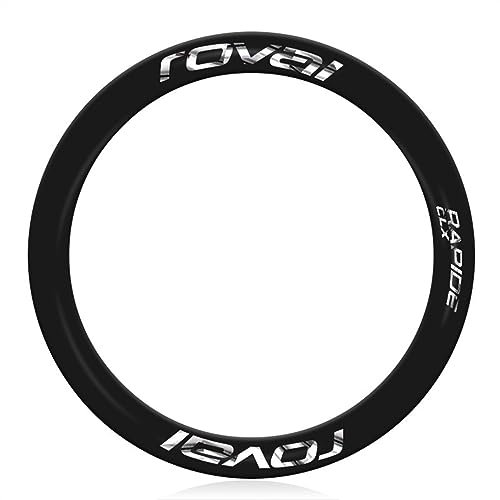 Bicycle Wheel Stickers RO-VA-L RA-PI-DE CLX Road Bike Wheel Set Stickers Rim Wheel Color Change Stickers for Two Wheels Bicycle Accessories Decorative Stickers (Color : Bright Silver)