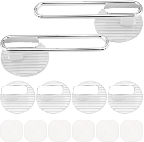 SPRHR 6 Stück Haarreif Ständer, 2 Stile Selbstklebend Haarreif Halter, Kettenständer Schmuck Kein Bohren von Löchern Erforderlich, Kann Horizontal oder Vertikal Aufgehängt Werden