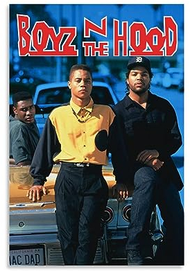 MUTYNE Movie Boyz N The Hood Poster Dekorative Malerei Leinwand Wandkunst Wohnzimmer Poster Schlafzimmer Malerei 08x12inch(20x30cm)
