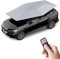 Abri d'auto mobile de tente de voiture universelle, couverture automatique extérieure automatique imperméable de pare-soleil de voiture tente de parapluie protection anti-UV,Silvergray-4.5x2.3m