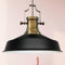 bamyum Asletl Hängelampe Industrial Schwarz Weiß Metall Ø40cm, Küchenlampe Schwarz Vintage, Hängelampe Esstisch Vintage E27, Pendelleuchte Schwarz Weiß, Wohnzimmerlampe Hängend, Pendelleuchte Esstisch