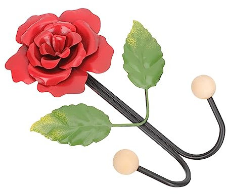 TINEASUR brancher crochet porte manteau patère Crochet de salon crochets suspendus en forme de fleur crochet robuste crochets muraux crochets de rangement muraux pour la maison le fer rouge