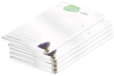 PRICARO Notizblock Bouquet, magnetisch, A6, 5 Stück