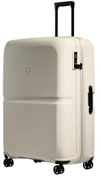 ANTLER - Single Stripe Hard Shell Large Suitcase - Durable, Lightweight & Expandable, 4 Spinner Wheels - Adjustable Handle, TSA Lock, 81.3cm - Taupe