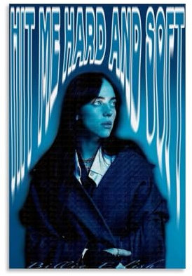 Hualishup Poster, Musik, Vintage-Musikposter für Zimmer, ästhetische Leinwand, Wandkunst, Schlafzimmerdekoration, 30 x 45 cm