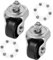 SOLUSTRE Wagenheber Räder Ersatzräder Für Wagenheber Robuste Caster Wheels Aus Für 2 Tonnen Wagenheber Hochwertige Wagenheberräder Für Effiziente Nutzung Der Garage Wagenheber Rollen