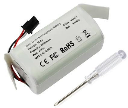 ANTIEE Vacuum Cleaner Batteria Compatibile con ABL-G, Roomba Combo Essential, Y011040 avec Aspirateurs 14.4V 2800mAh