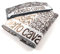 Mirabello Roberto Cavalli Skin Brown Frottee-Paar 1+1 Handtuch + Gästehandtuch