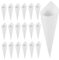 MAGICLULU 60 Pezzi Cono di petalo di carta sposato massa numero riempito fiore pre Coni confetti Coni per confetti porta fiori secchi bomboniere per feste di matrimonio carta kraft bianca