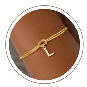 Maxcate Armband Damen Silber Gold, 18K Gold/Silber Vergoldete Knoten Armband mit Buchstaben Partner Armbänder Schmuck Damen Personalisierte Geschenke für Mädchen Frauen Freundin Trauzeugin