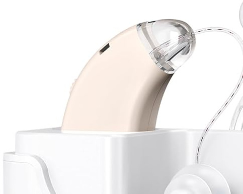 ERYAZO Amplificatore Audio Ricaricabili per Anziani, con Soppressione del Rumore e Volume Regolabile, Interruttore di Accensione Indipendente