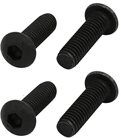 sourcing map 4 Stück M6x20mm 10.9 Grad Linksgewindebolzen Sicherungsschraube für Bohrfutter DE de