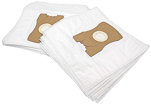 vhbw 10x Staubbeutel kompatibel mit Vorwerk Tiger VT260, 260, VT265, 300, VT270, 265, 270 Staubsauger - Mikrovlies, 33cm x 23cm Weiß