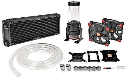 Thermaltake Pacific Gaming R240 D5 Water Cooling Kit/Kit di Raffreddamento ad Acqua/Nero/rosso