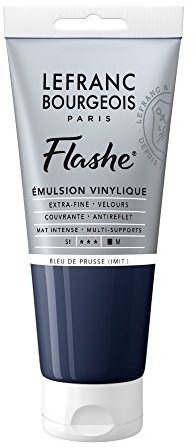Lefranc Bourgeois Flashe Acrylique Tube 80ml Bleu De Prusse (Imit.)