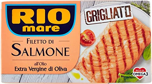 3x Rio Mare Salmone Grigliato Gegrilltes Lachsfilet geräuchert Olivenöl 125g
