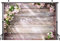 LYWYGG 7x5FT Blumen und Holz Hintergrund Vinyl Fotografie Hintergrund Fotostudio Requisiten Holz und Blume Thema Fotografie Hintergrund CP-131