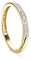 Orovi Schmuck Damen Ring Gelbgold 0.05 Ct Diamant Ewigkeitsring 14 Karat (585) Gold und Diamanten Brillanten