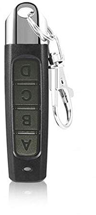 Telecomando universale 433 MHz, duplicatore di chiusura per porte di garage, duplicatore di allarme per auto, per tapparelle per cancelli di casa e negozio, nero, pulsanti ABCD
