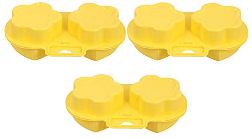 3 Stück Mikrowellen Eierform aus Pp, Herz und Blumenform