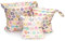 Egurs 3 Stück/Set Windeltasche mit wiederverwendbar Stoff Wetbag Nasstaschen Organiser Beutel für Babys Windeln, schmutzige Kleidung und anderes Zubehör Tierkopffarbe