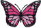 Finally Home Rosa Schmetterling Patch zum Aufbügeln | Falter Patches, Bügelbild, Pinker Butterfly Flicken, Tiere Aufnäher
