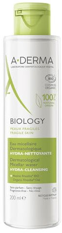 A-DERMA Biology Organic Dermatological Micellar Water Hydra-Cleanser 200ml
